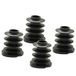 Wagner QuickClick® 15787500 Set van 4 kunststof meubelglijders, zwarte basis om in elkaar te steken, 4 sokkels, Smart kunststof, diameter 21/25 x 3/5/25 mm, helling 6°, Made in Germany