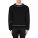 Moschino Pull en laine côtelée avec fermeture éclair Noir