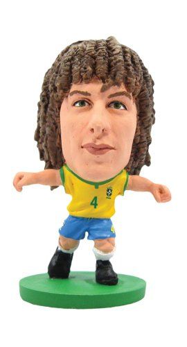 Soccerstarz - Brazilië David Luiz - Home Kit /Figuren - 2022 - 5060220222243