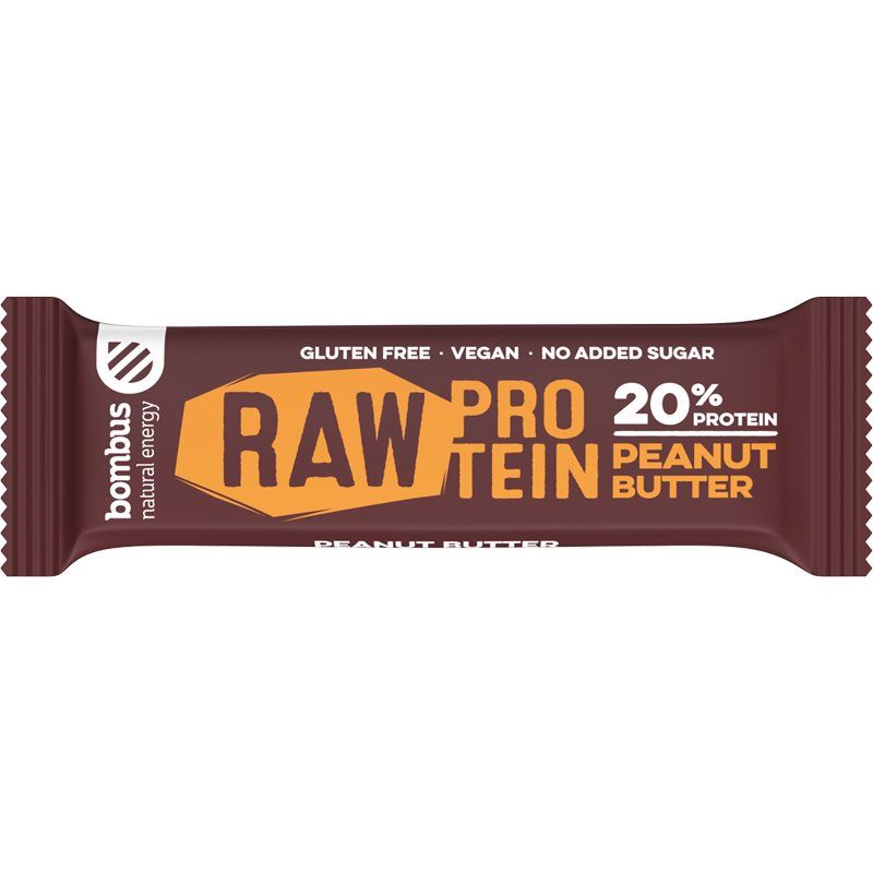 Bombus Raw Protein pindakaas, 50 g