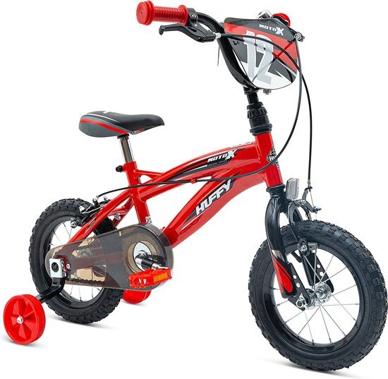 Huffy Unisex-Jeugd Jongens Moto X Bike, Rood, 30,5 cm