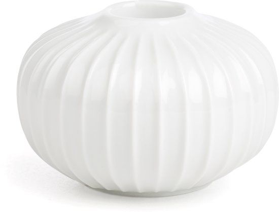 Kähler Design Hammershøi Kandelaar - Ø 8 cm - Hoogte 5,5 cm - Wit
