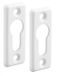 THIRARD Poignée de porte Rosace pour cylindre, Laqué, Blanc, Aluminium