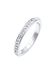 Elli Ring dames bandring met kristallen in 925 sterling zilver, 64, Facetgeslepen, Glas