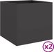 vidaXL Jardinières - 2 pièces - 42x40x39 cm - Acier - Noir