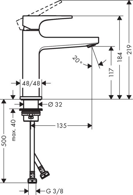 Hansgrohe Metropol - Badkamerkraan - Chroom - 32508000