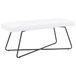 vidaXL - Canapé - avec - boutons - touffetés - Blanc - 110 - x - 40 - x - 46 - cm - Tissu