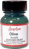 Angelus Leather Acrylic Paint - Olive - 29.5ml