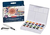 Derwent Watercolour Paint Pan 24 Set