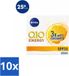 NIVEA Q10 Energy Dagcrème Anti-rimpelcrème SPF 15 50 ml Voordeelverpakking 10 stuks