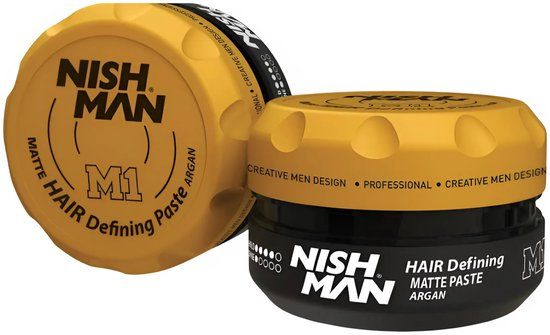 Nishman Argan M1 Matte Paste - Haarstyling voor Mannen - Matte Finish