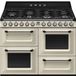 Smeg TR4110P1 Fornuis vrijstaand Électrique Plaque de cuisson Gaz Crème
