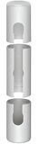cyclingcolors 2 x afdekkap scharnier raam deur bussen kunststof buisafdekking 20 mm wit lengte 119 mm kunststof