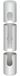 cyclingcolors 2 x afdekkap scharnier raam deur bussen kunststof buisafdekking 20 mm wit lengte 119 mm kunststof