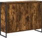 vidaXL Bijzetkast Gerookt eiken 96,5 x 30 x 75 cm Bewerkt hout