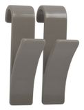 MSV Handdoekenhaak Taupe 2 stuks