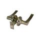 Amig - Binnendeurklinkset met slot - 60/70 mm deurslot - voor houten deuren van 35 tot 45 mm - Klink met rozet - Verstelbaar en omkeerbaar - Leer - Zamak - Mod. 711