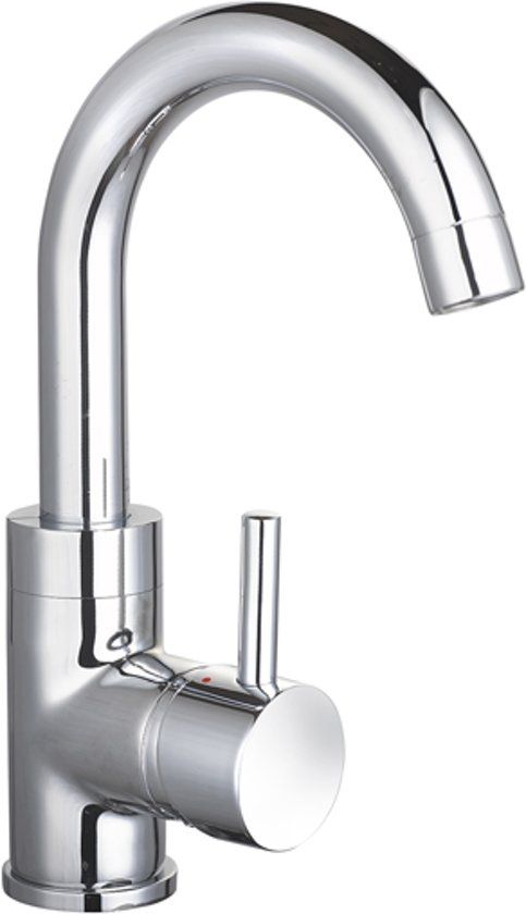 Badkamerplanet Wastafelkraan Lucera met Draaibare Uitloop Chroom