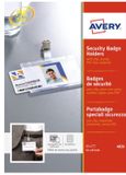 Avery Zweckform Veiligheidspashouder met clip 8,5 x 5,4 cm Kunststof 25 stuks