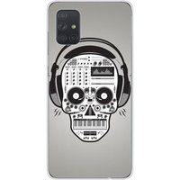 Samsung Galaxy A51 Skull music bedrukt siliconen hoesje