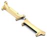 Wigento Samsung Metaaladapter voor horlogeband, 22 mm, geschikt voor Samsung Galaxy Watch Ultra 2 (2026 / 2025 / 2024)