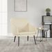 vidaXL - Fauteuil - 63x76x80 cm - kunstleer - crèmekleurig