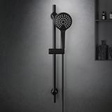 Görbach Aluminium handdoekhouder, handdoekstang, doekrek, mat zwart (7-40MS)