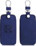 kwmobile autosleutelbehuizing donkerblauw geschikt voor Renault 4-knops Smartkey autosleutel