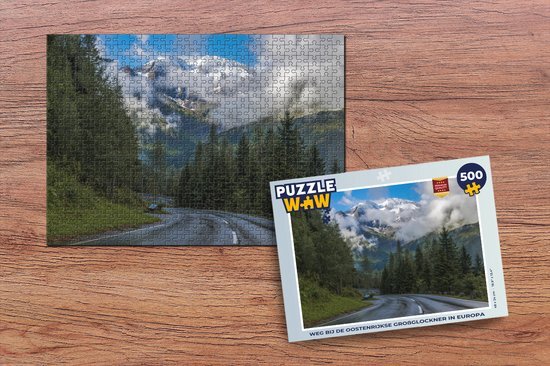 MuchoWow Puzzel Weg bij de Oostenrijkse Großglockner in Europa - Legpuzzel - Puzzel 500 stukjes