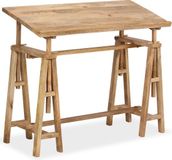 vidaXL Tekentafel 116x50x76 cm massief mangohout
