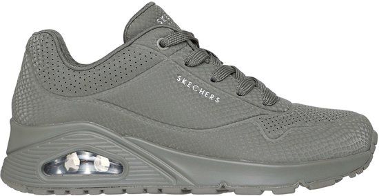 Skechers Uno Shiny Scale Sneakers groen Textiel