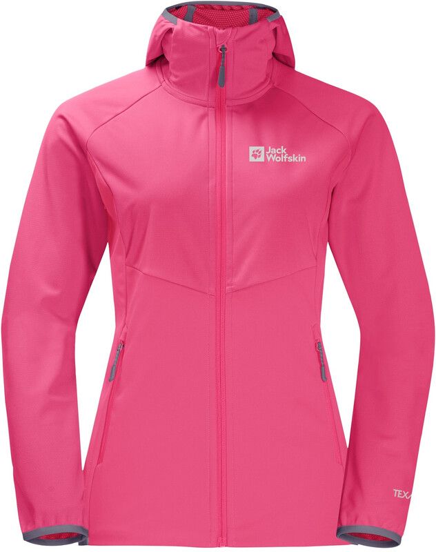 Jack Wolfskin Go Hike Softshell Jacket Women - Roze - L - 2023