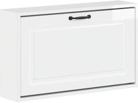 vidaXL Wandgemonteerde Schoenenkast UTRECHT 71 x 17 x 43 cm Hoogglans wit Bewerkt hout