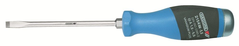 Gedore 2154SK 5,5 3-C Sleufschroevendraaier Zeskantschacht met Slagkap 1.0x5.5mm 100mm - 1845225