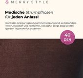 Merry Style Dames Stay-Up Kousen - 40 Denier - Kobalt - XL/XXL