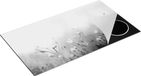 Chefcare Inductie Beschermer Witte Bloemen - Zwart Wit - 95x55 cm