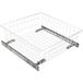 Gedotec CLASSIC Panier coulissant à grille en acier blanc, profondeur 485 mm, rail de coulissage inclus, hauteur 200 mm pour une largeur de caisson de 400 mm