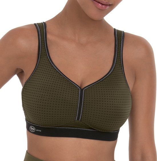Anita Performance Sport Bra - Dark Olive/Black - 80A