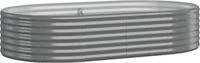 vidaXL Plantenbak 175x100x36 cm gegalvaniseerd staal grijs
