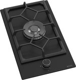 Wiggo WH-G331RD(B) - Inbouw gaskookplaat met Wok - 30cm - Zwart