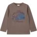 s.Oliver T-shirt enfant à manches longues uni ou rayé avec imprimé devant ou broderie
