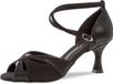 Diamant Salsaschoenen Open Neus 141-087-084 – Dames Dansschoenen - Zwart Python Print – 6,5 cm Hak - Maat 39-39,5
