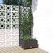 Maison Exclusive - Jardinière avec treillis Noir 40 x 40 x 121,5 cm PP