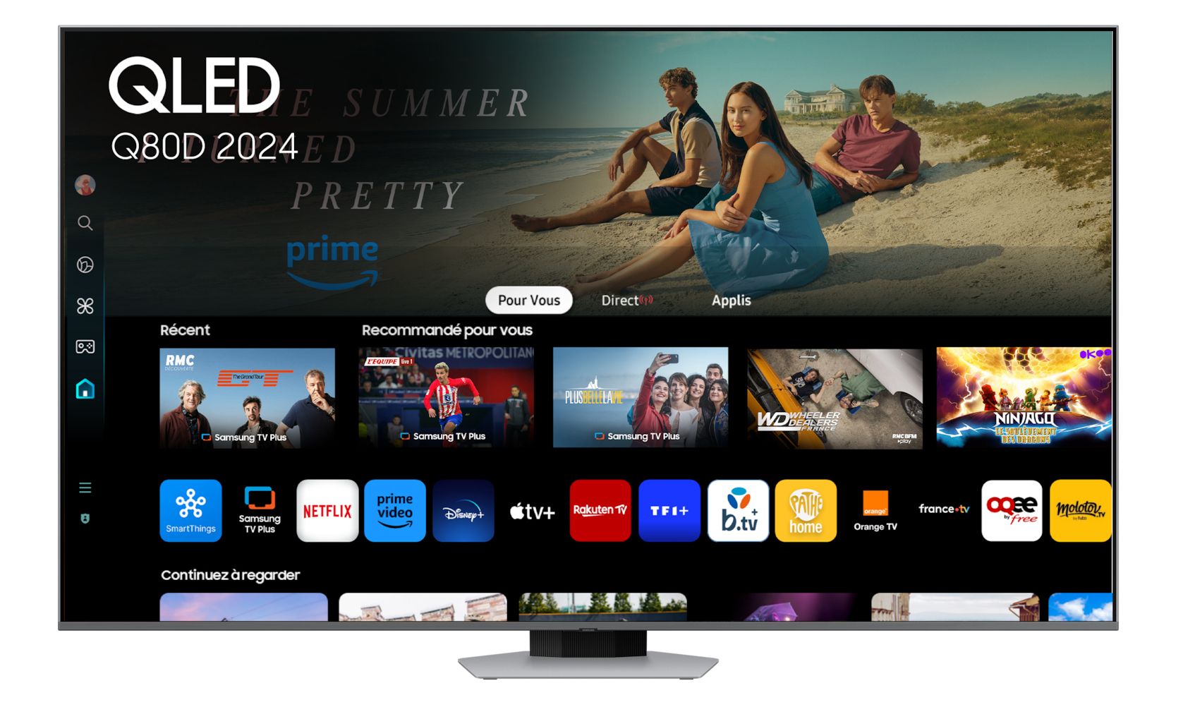 Samsung TQ75Q80D / QLED screen / 75 inches / 2024