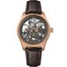 Ingersoll De Maverick Mens 48mm automatisch horloge met grijze wijzerplaat en bruine lederen band I17402