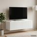 Maison Exclusive - Meuble TV, blanc, 98 x 41 x 30 cm, panneau de particules