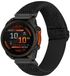 By Qubix Qubix - Geschikt voor Garmin bandje - 26mm Quickfit - Elastische Solo Loop nylon bandje - Zwart - Geschikt voor Garmin Instinct 3 - 50mm