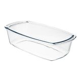Bakvorm Bol Bakvorm van glas, 1,5 liter, speciale vorm, 27 x 14 x 7 cm