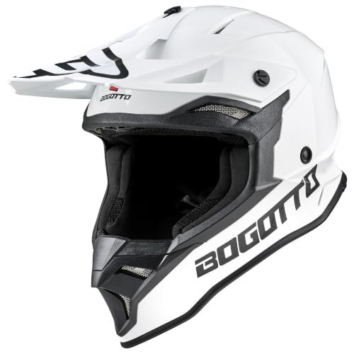 Bogotto H337 MX Motocrosshelm - Wit - XS (53/54 cm)