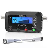 DUR-line SF 2460 Pro - Digitale satellietzoeker - satellietzoeker incl. F-kabel, geluidssignaal, LCD-display, satellietherkenning, Astra, Hotbird